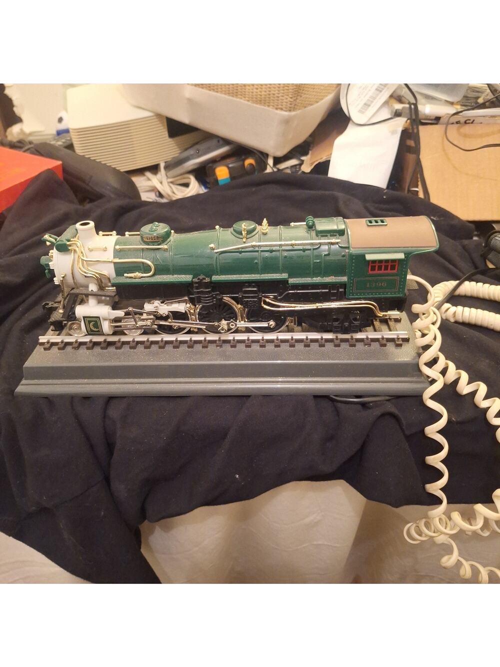 Vintage Crescent 1925 Train Telephone Telemania Locomotive Desk Phone
